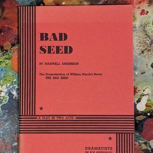 BAD SEED Theatrical Adaptation, Acting Edition Play Script Horror Thriller